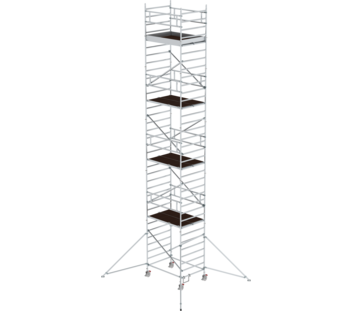 Mob. scaff 1.35x1.80m w. outr. & db.pf, pfh 9.35m | © MUNK GmbH