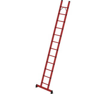 GRP rung single ladder with nivello® traverse 12 steps | © MUNK GmbH