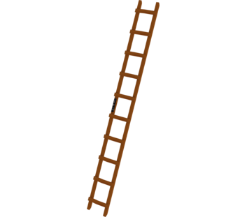 Roof ladder wood, 10 rungs | © MUNK GmbH