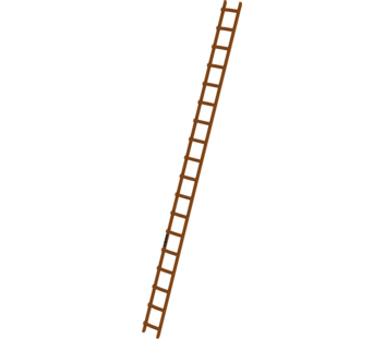 Roof ladder wood, 18 rungs | © MUNK GmbH