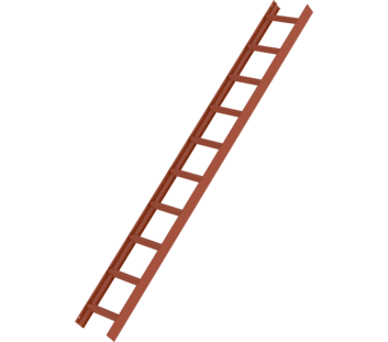 Roof ladder, reddish brown, 10 rungs | © MUNK GmbH