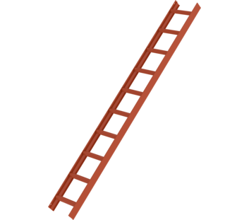 Roof ladder, red, 10 rungs | © MUNK GmbH