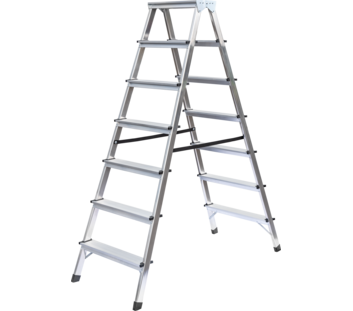 Haushaltsleiter beidseitig begehbar 2x7 Stufen | © MUNK GmbH