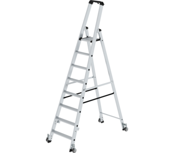 Échelle double 1 côté avec roulettes 8 marches | © MUNK GmbH