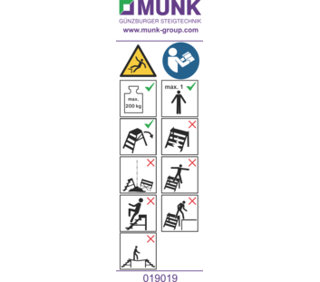 Autocollants avec consignes d'utilisation | © MUNK GmbH