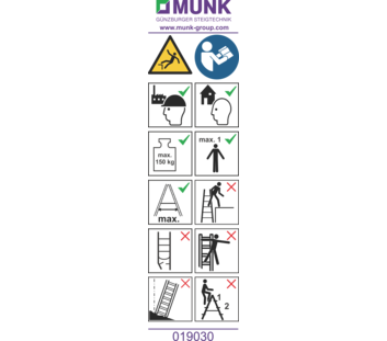 Autocollants avec consignes d'utilisation | © MUNK GmbH