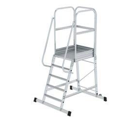 Platform ladder with castors, 5 steps | © MUNK GmbH