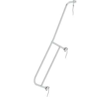 Handlauf steckbar links, Podesttreppe 7-8-stufig | © MUNK GmbH