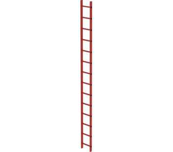 Shaft ladder RFG 300 mm clear width, 14 rungs | © MUNK GmbH