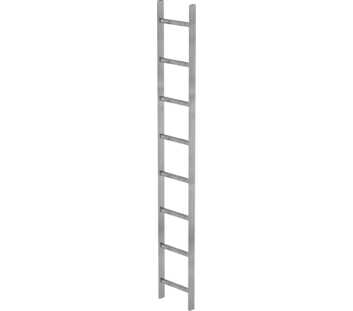 Shaft ladder, galv. st., 300 mm clear width 8 rgs | © MUNK GmbH