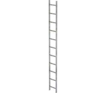Shaft ladder, galv. st., 300 mm clear width 11 rgs | © MUNK GmbH