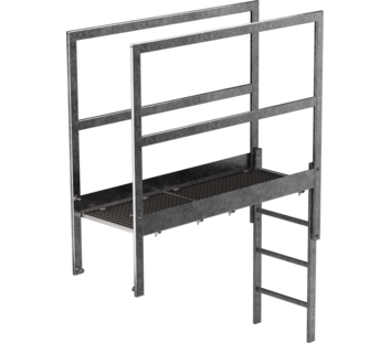 Passerelle pr acrotère acier gal., longueur 1600mm  | © MUNK GmbH