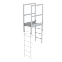 Attika-Überstieg Aluminium eloxiert Länge 930 mm,  | © MUNK GmbH