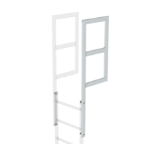 Ausst.-Holm m. Geländeransatz Alu blank 1600 mm | © MUNK GmbH