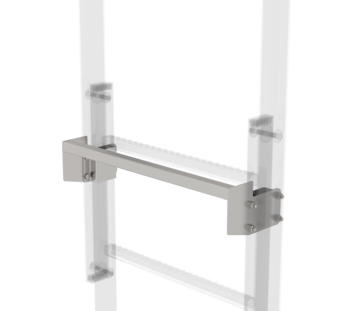 Marche de sortie inox 520x100-300mm, écart 100mm | © MUNK GmbH