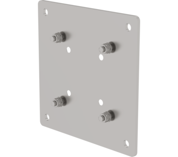 Plaque d’adaptateur en inox 100x100mm, 150x150mm | © MUNK GmbH
