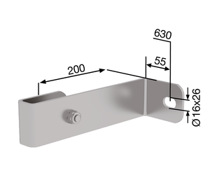 Wall anchor rigid stainless steel 200 mm | © MUNK GmbH
