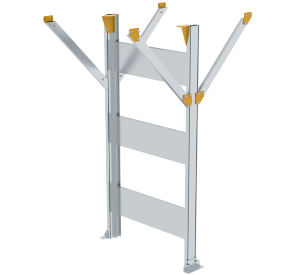 Support pf H. 1,250-2,499 mm, mod.walkway system | © MUNK GmbH