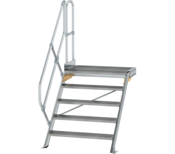 Treppe m. PF 45° St.br. 1000 mm, 5 St., Alu ger. | © MUNK GmbH