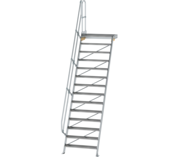 Esc. PF 60° larg. mar. 1000 mm, 14 mar., alu strié | © MUNK GmbH