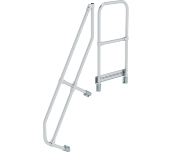 Stairs w. plat. 60° 2nd handrail for 5 steps, 60° | © MUNK GmbH