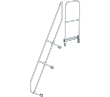 Stairs w. plat. 60° 2nd handrail for 7 steps, 60° | © MUNK GmbH