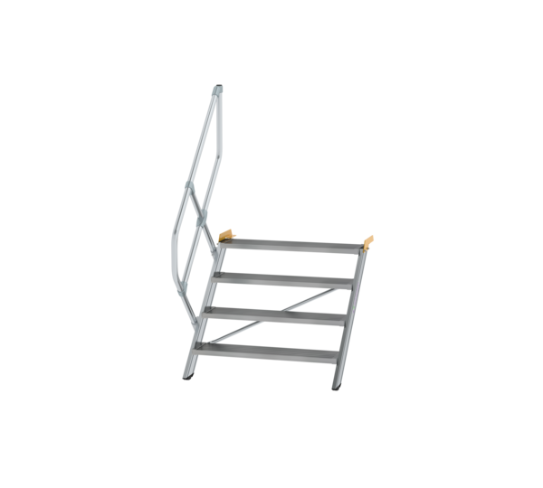 Stairs 45° step width 1,000 mm, 4 steps, gr. alu | © MUNK GmbH