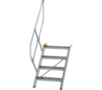 Stairs 45° step width 600 mm, 4 steps, gr. alu | © MUNK GmbH