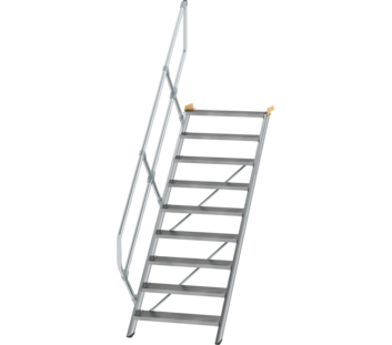 Stairs 45° step width 800 mm, 9 steps, gr. alu | © MUNK GmbH