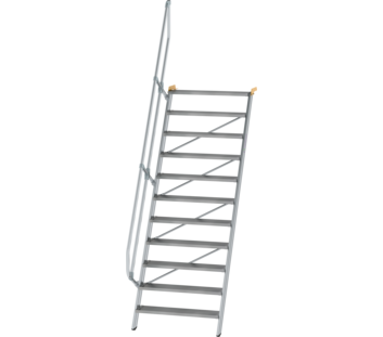 Esc. 60° larg. marche 1000 mm, 11 mar., alu strié | © MUNK GmbH