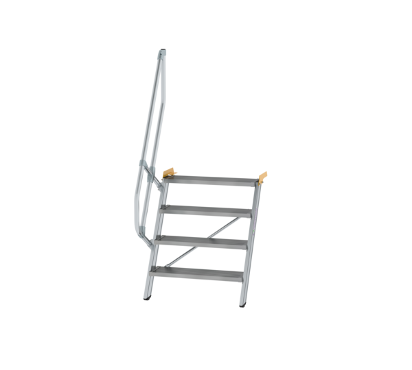 Stairs 60° step width 800 mm, 4 steps, gr. alu | © MUNK GmbH