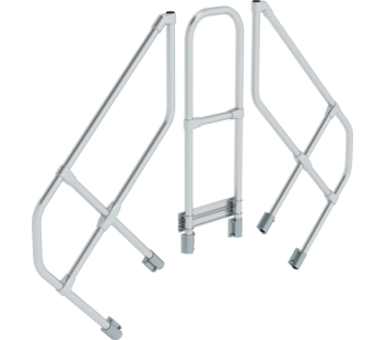 Überstiege 45° 2. Handlauf für 3 St., Neigung 45° | © MUNK GmbH