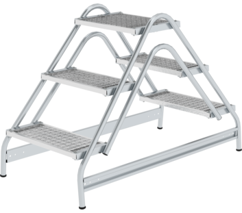 Marchepied, marches des deux côtés, 2x3 marches | © MUNK GmbH