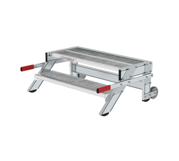 Marchepied mobile, larg. marche 1000 mm, 2 mar. | © MUNK GmbH