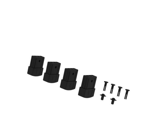 Innenschuh schwarz für modulares Arbeitspodest 1 Satz = 4 Stück | © MUNK GmbH