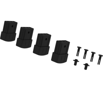 Innenschuh schwarz für modulares Arbeitspodest 1 Satz = 4 Stück | © MUNK GmbH