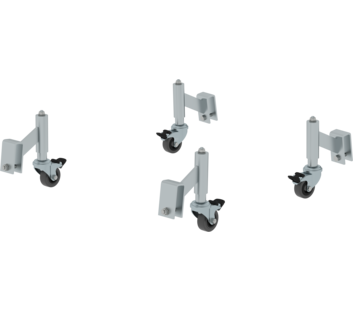 Feder-Bremsrollen, für Alu-Arbeitspodest starr | © MUNK GmbH