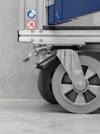 Mobile Werkstatt, als Rollcontainer aufgebaut aus Alu-Profilen | © MUNK GmbH