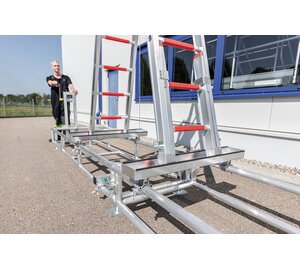 Structure de test pour échelle enfichable, y compris pièce de connexion | © MUNK GmbH