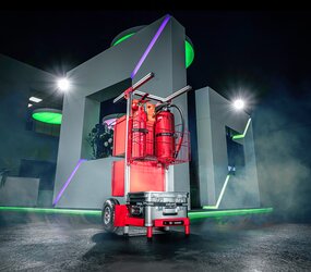 SafeCaddy® "Protection incendie" avec chargement, ambiance | © MUNK GmbH