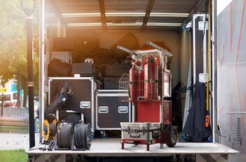 SafeCaddy® "Brandschutz" auf Veranstaltungs-LKW | © batuhan toker - stock.adobe.com / MUNK GmbH