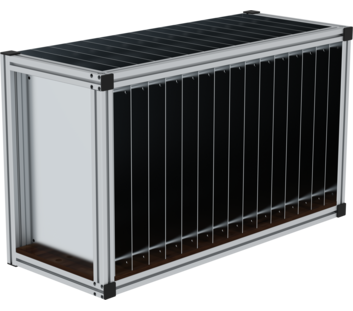 Compartiment tuyaux du système de rayonnage | © MUNK GmbH Compartiment tuyaux du système de rayonnage | © MUNK GmbH