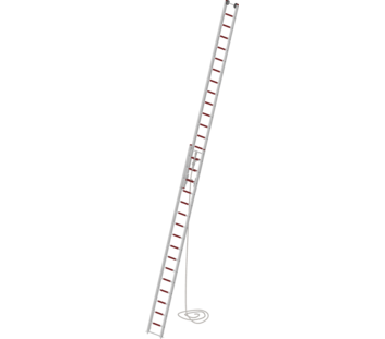 Seilzugleiter 2-teilig EN 1147 2x16 Sprossen ohne Stützen | © MUNK GmbH