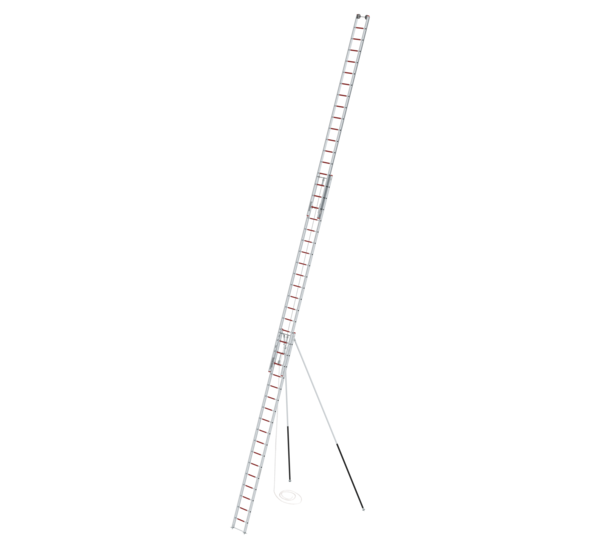 3-sec. rope-exten. ladder w. supports DIN EN 1147 | © MUNK GmbH