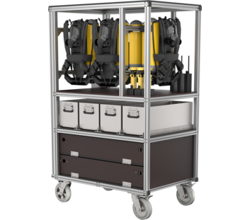 Rollcontainer Atemschutz Doppelflaschengeräte | © MUNK GmbH