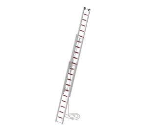 Rope ladder 3x10 rungs without supports, partially retractable | © MUNK GmbH