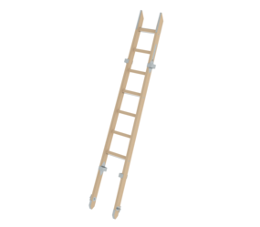 Scaling ladder upper section wood DIN EN 1147 | © MUNK GmbH