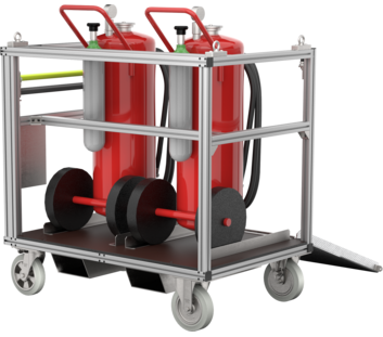 Rollcontainer Feuerlöscher fahrbar Typ 1 | © MUNK GmbH