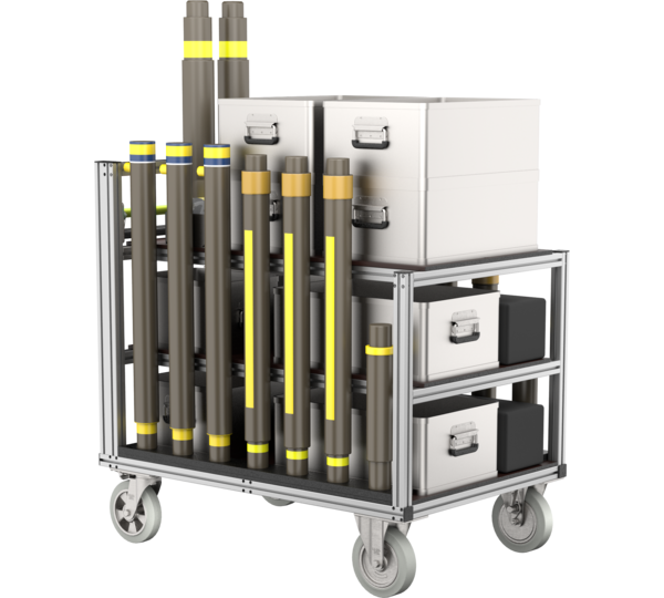 Conteneur roulant Système de support Type 2 | © MUNK GmbH