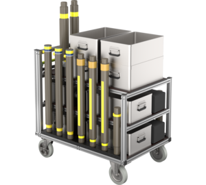 Conteneur roulant Système de support Type 2 Vue 3 | © MUNK GmbH